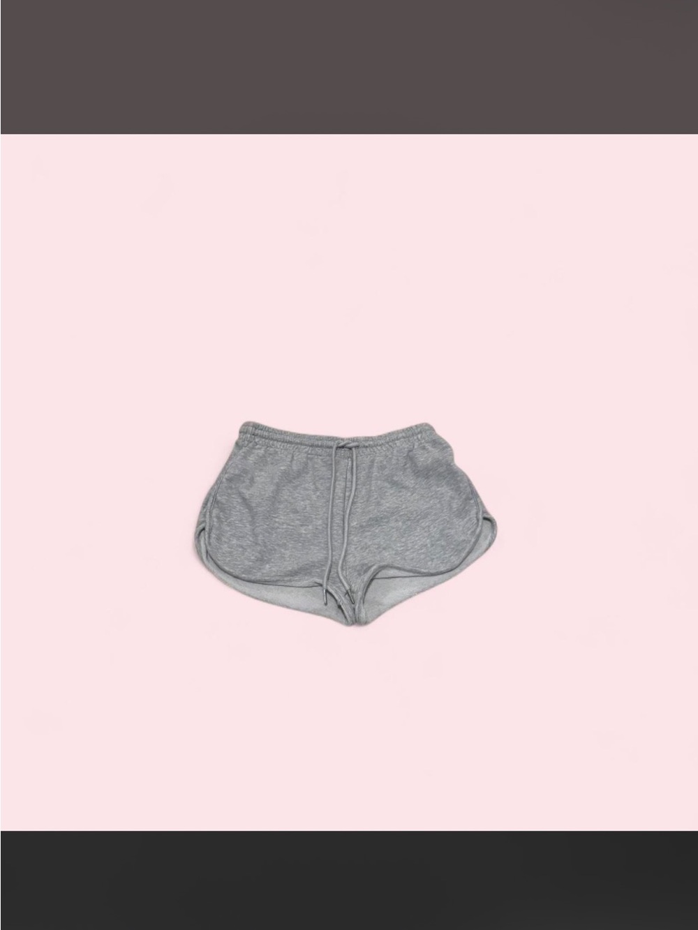 SHEIN Light Gray Drawstring Lounge Shorts